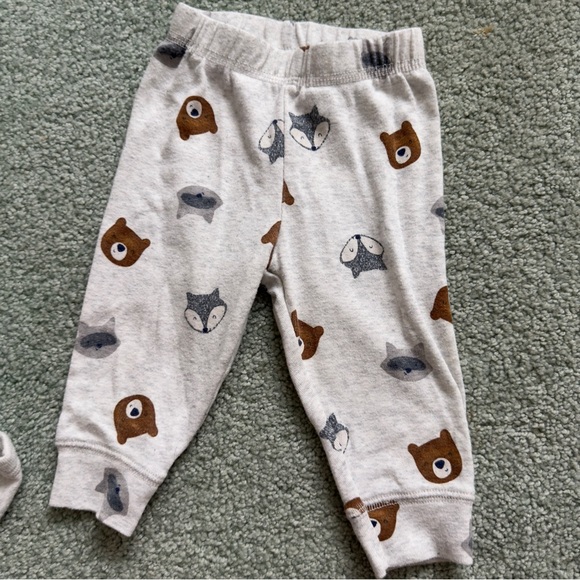 Adorable Gray Animal Print Kids two Piece - Picture 4 of 7